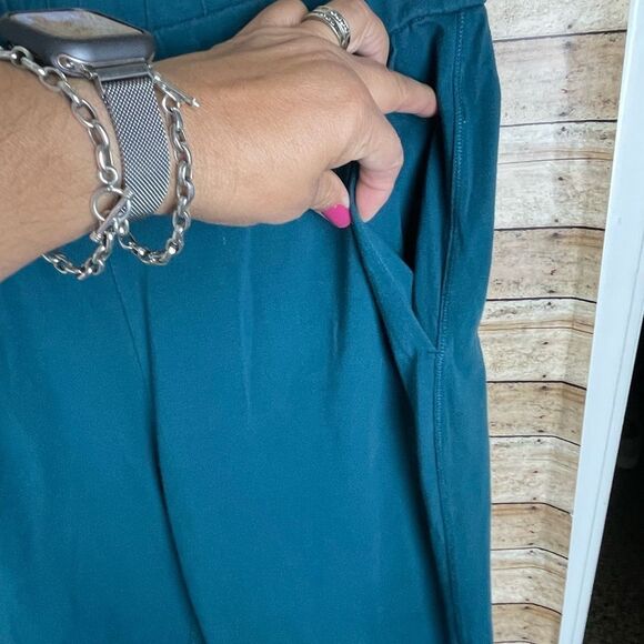 Eileen Fisher Traceable Organic Cotton Jersey Jewel Neck Top XS and Bottom sz Sm - Picture 7 of 7